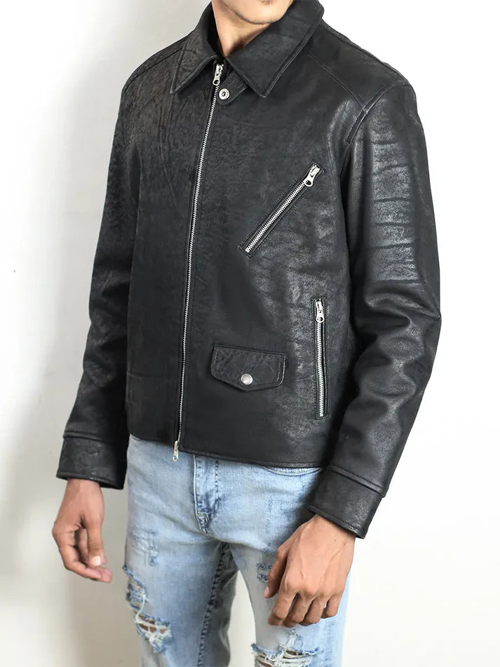 Knoxridge Men’s Black Leather Jacket