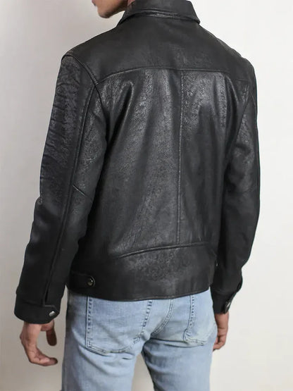 Knoxridge Men’s Black Leather Jacket