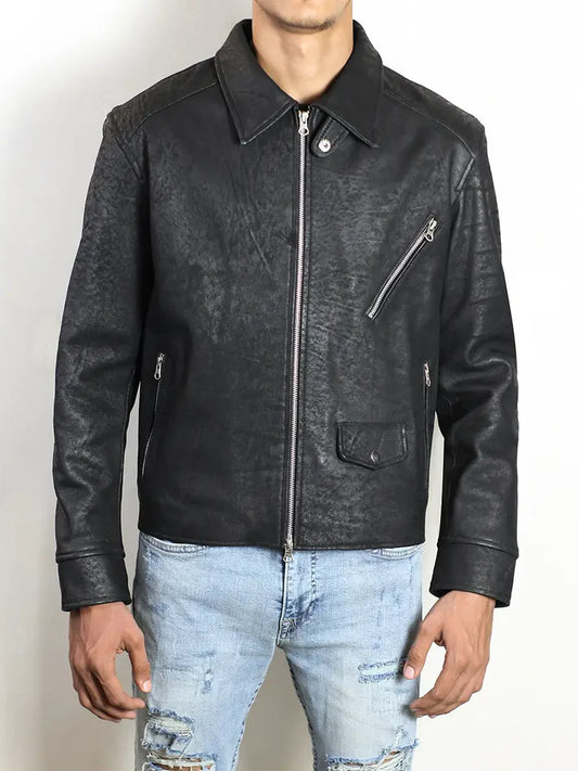 Knoxridge Men’s Black Leather Jacket