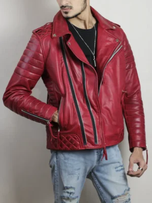 Dark Red Biker