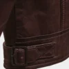 Men's Dark Brown Leather Vintage Motorcycle Jacket