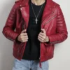 Zerick Dark Red Biker